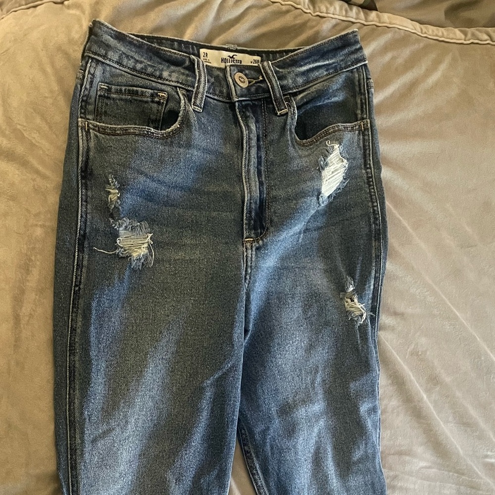Classic Blue Distressed Women's Jeans